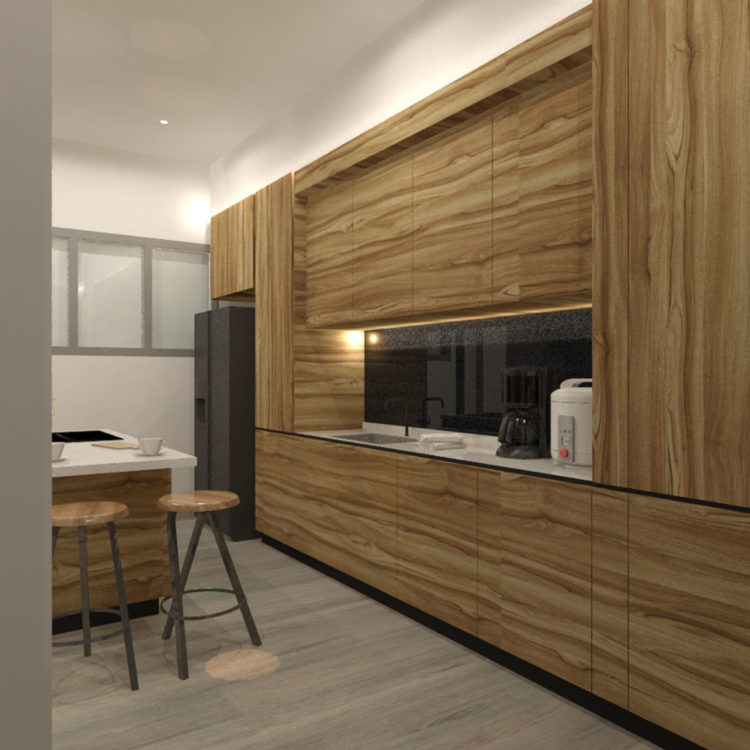 Joo Chiat Terrace Kitchen Design View 04